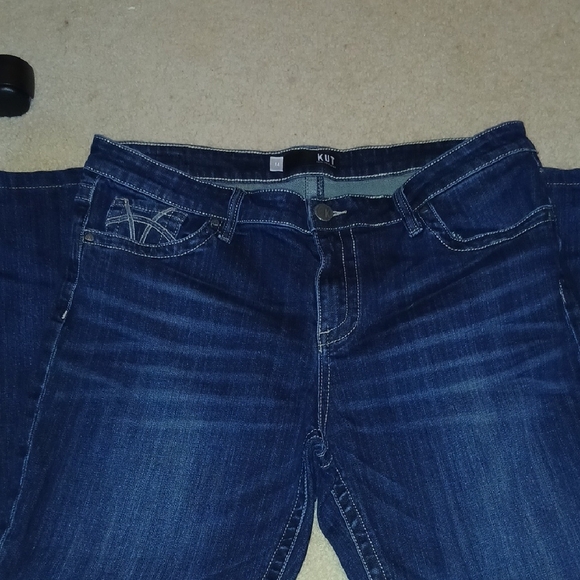 Kut from the Kloth Dark Blue Straight Leg Jeans - Picture 6 of 7
